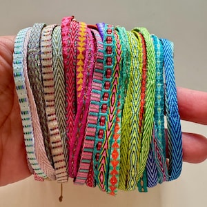 PEREIRA colorful silk bracelets (OPTIONS 1-50)