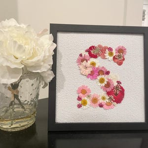 Personalized Pressed Flower Letter