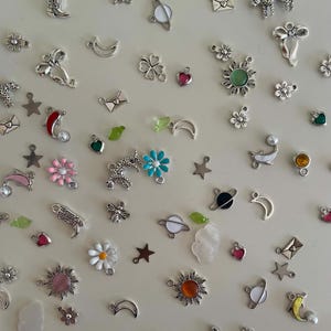 CUSTOM silver charm necklace - build your own charm necklace