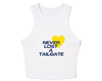 College Game Day, Blue and Yellow Tank Top, University of Michigan,Tailgate Apparel, College Tailgate