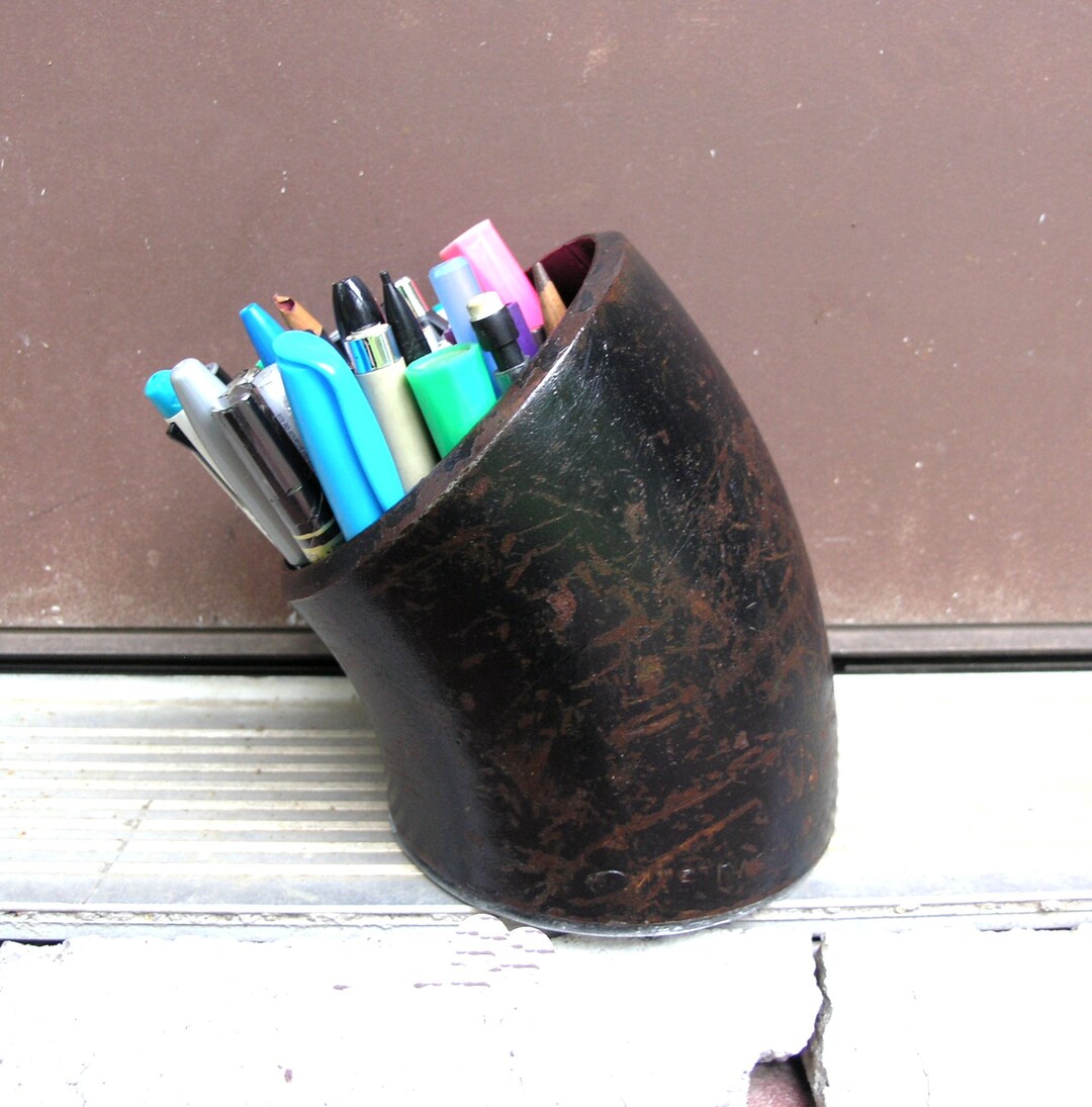 Metal Pencil Holder Metal Pencil Cup Desk Storage Candy Etsy