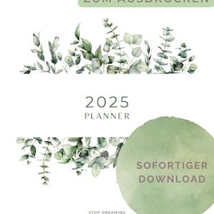 Calendar 2025 | Planner 2025 | Monthly planner | Annual planner | Annual calendar | Calendar to print | PDF | Motivation