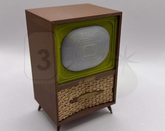 1:12 Scale Vintage RCA Television for Dollhouses