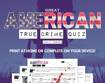 American True Crime Trivia Quiz | Serial Killers (PDF Download)