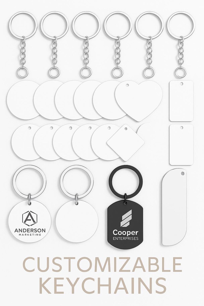 Personalized Keychain With Company Logo – Customer, Team, Employee Gift ...