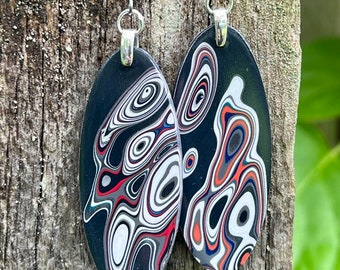 Eye Candy Fordite Earrings Detroit Agate Car Paint