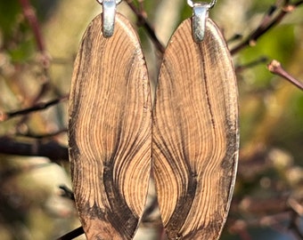 Ancient Wood 165000 Year Old  Salvaged Reclaimed Wood Earrings