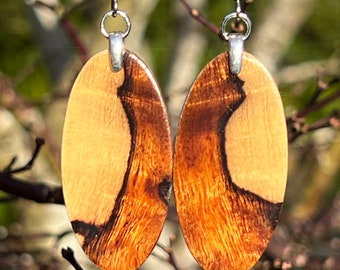 All Natural Lightweight Desert Ironwood Burl Earrings