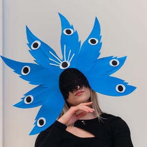 Winged Angel Headpiece: Lace Eye Mask, Cosplay Seraph Mask