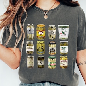 Comfort Colors® Vintage Canned Pickles T-Shirt, Pickle Shirt, Pickle Jar Tee, Foodie Shirt, Pickle T-shirt,  Vintage Canned Pickles Shirt