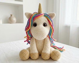 Unicorn Crochet Pattern, Amigurumi Pattern, Plush Toy pdf