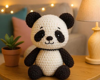 Crochet Panda Amigurumi Pattern: Plush Stuffed Animal Toy (PDF Download)