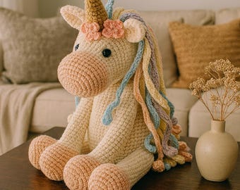 Crochet Unicorn Pattern: Amigurumi Plush Toy (PDF Pattern)