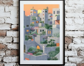 Urban Jungle Pflanzen Wand Kunst - druckbare moderne Pflanzen Poster, digitale Pflanzen Kunst, grünes Wohndekor [Digitaler Download]