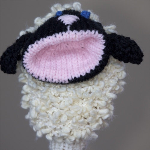 Vintage 70s LAMB Chop Hand Puppet PDF Knitting Crochet Etsy UK