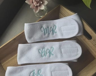 Custom Embroidered Skincare Headband
