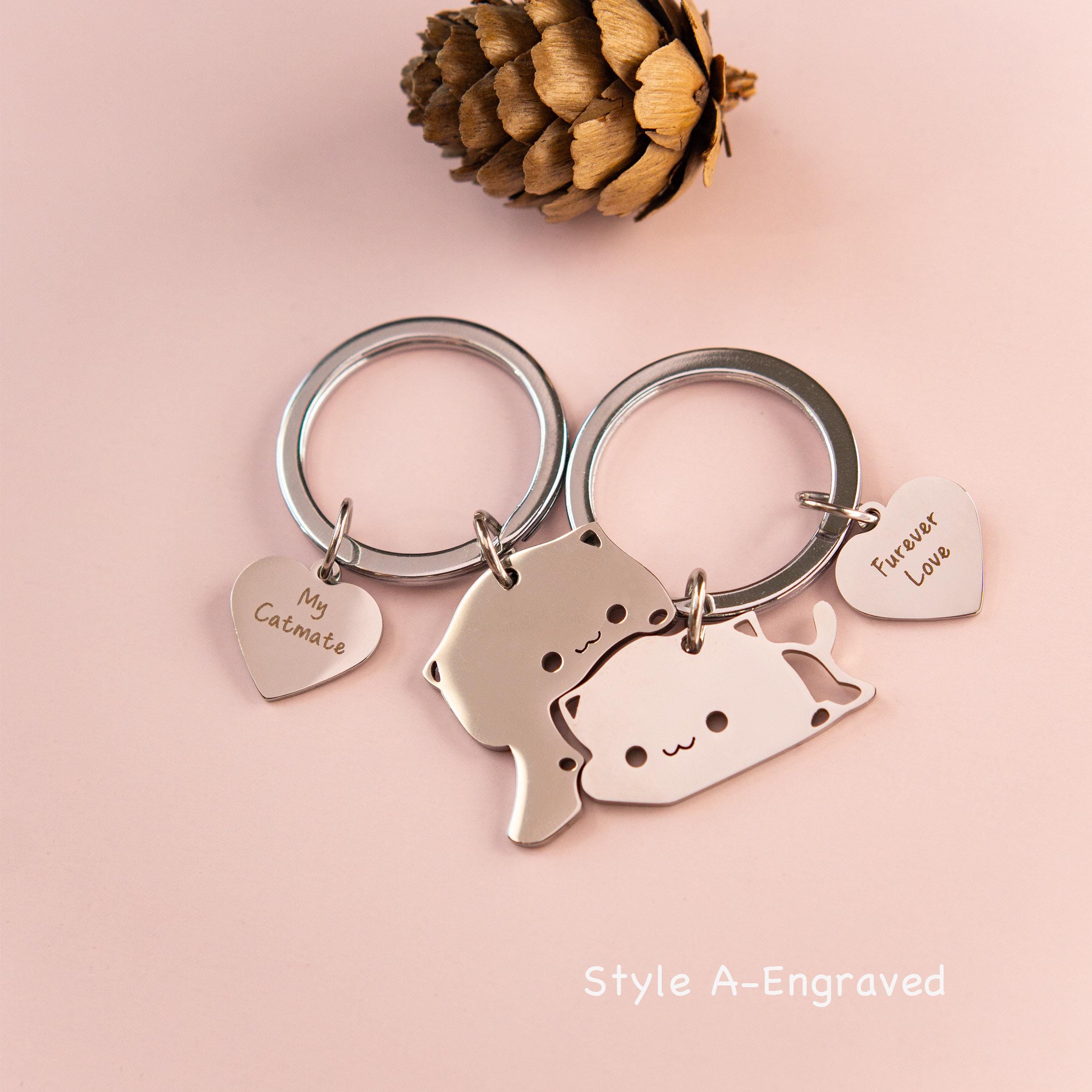 Matching Keychains For Couples Couples Keychain Personalized Gifts