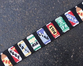 Happy Hour Needlepoint Belt