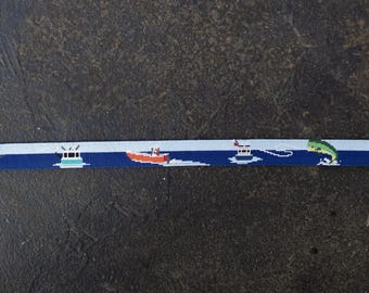 Seafarer Needlepoint Belt