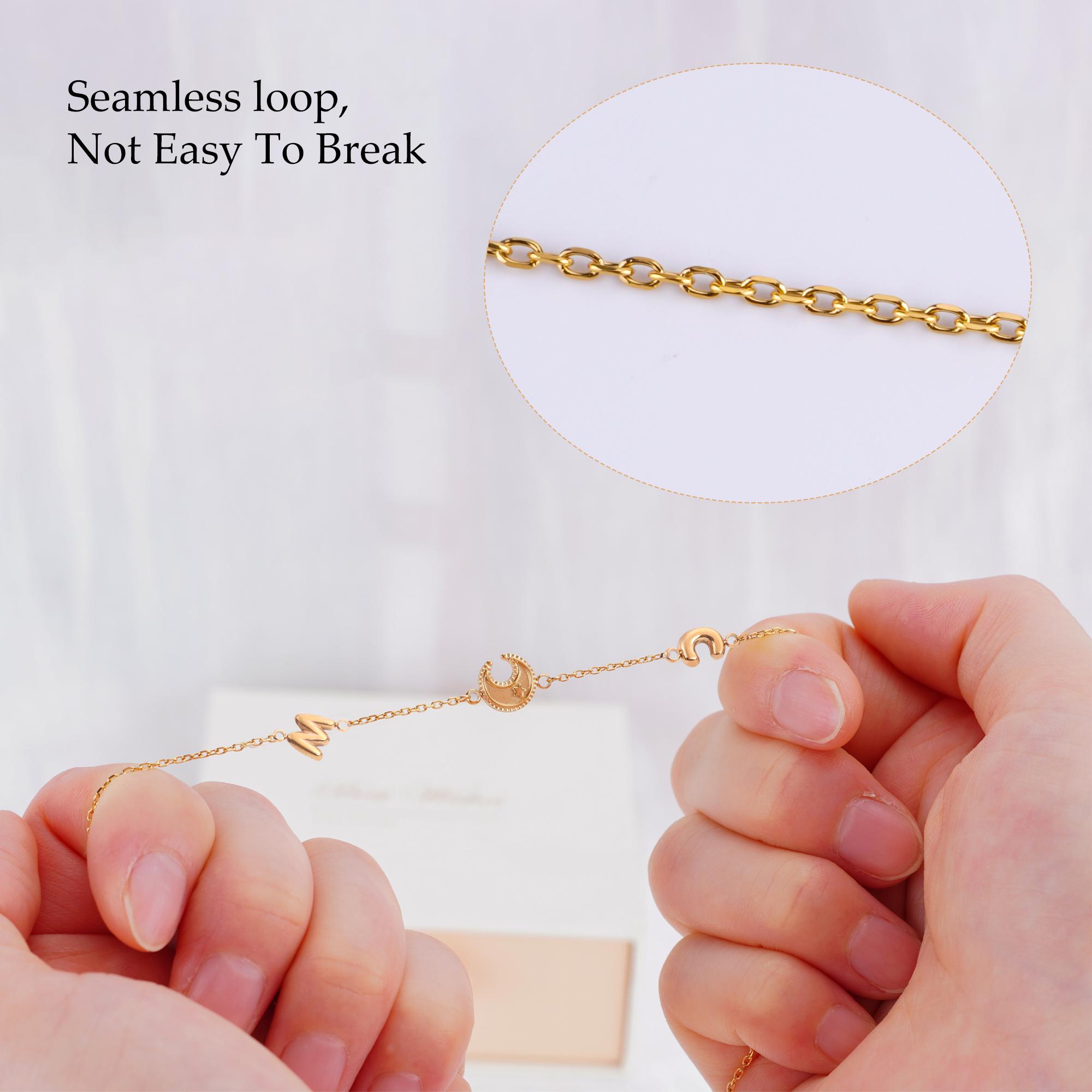 Custom 3D Bubble Name Initial Necklace - Personalized Jewelry Gift for Mom | Gold, Silver, Rose Gold
