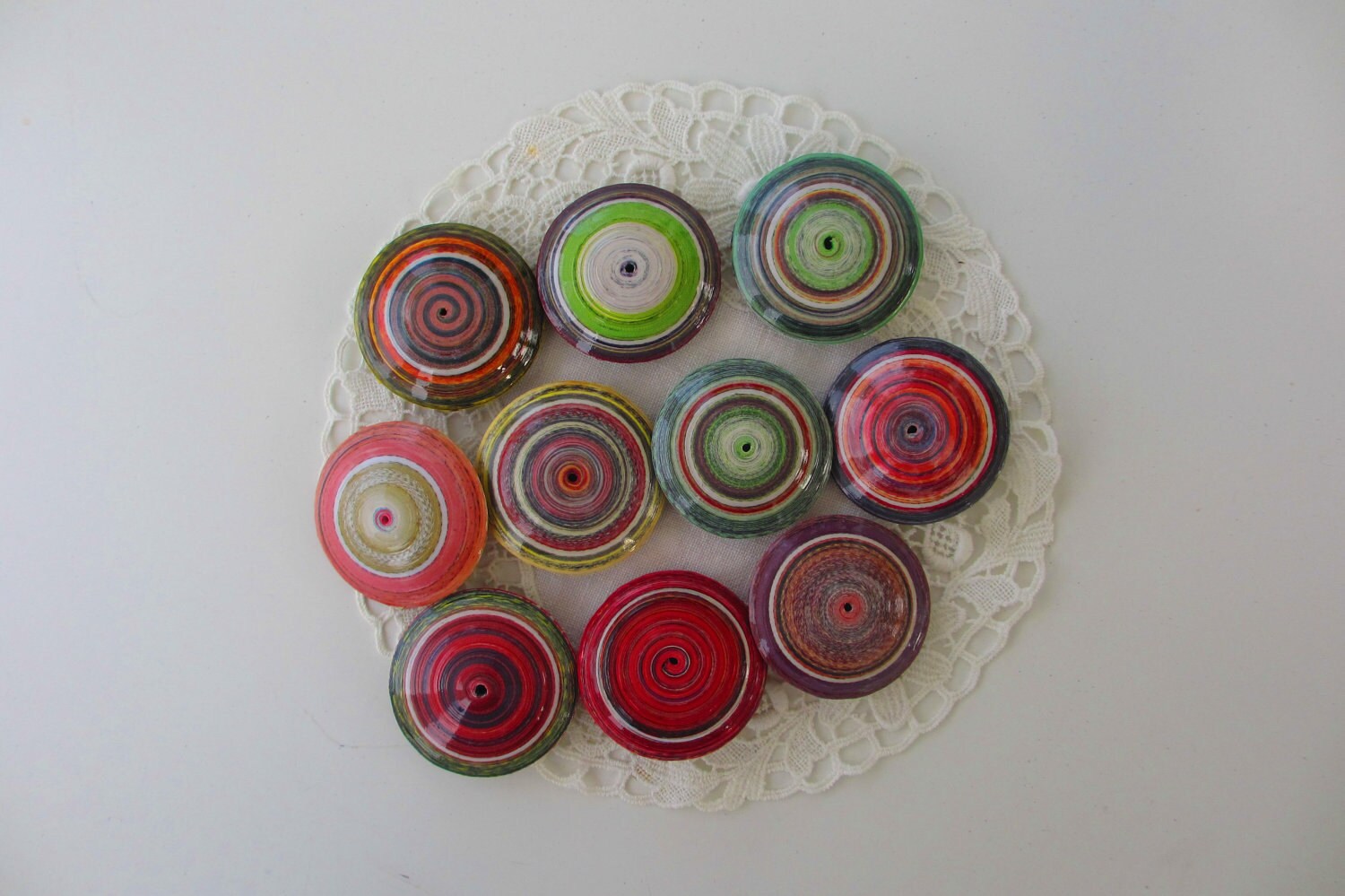 Large Saucer Beads Etsy