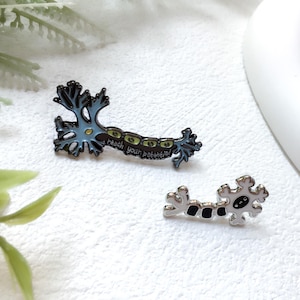 Neuron Medical Science Enamel Pin | Doctor Biologist Scientist Badge Pin | Lapel Pin | Collar Pin | Funny Enamel Pin Set | Gift for Her Him