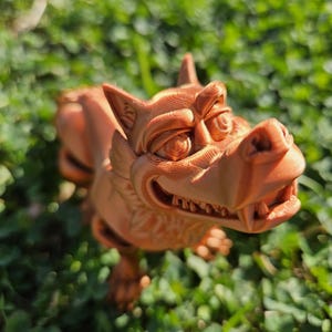 Shiny Copper Flexi Wolf