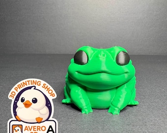 3D Printed Chubby Toad Figurine, Cottagecore Decor