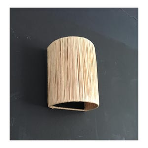 wall raffia sconce ,raffia wall lighting