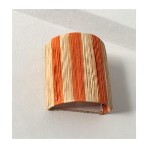 Stripe raffia sconce wall decor ,raffia wall light stripe sconce raffia wall decor