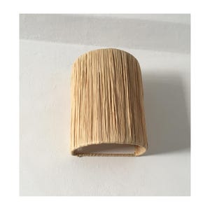 sconce raffia wall light, wall decor lighting in raffia , raffia sconce wall decor