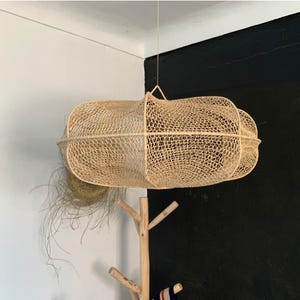 raffia pendant light , hanging lamp shade in raffia ,raffia lamp shade pendant lamp