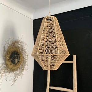 raffia pendant light , hanging lamp shade in raffia