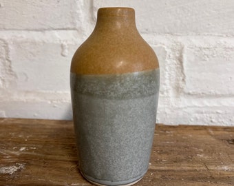 Small Ochre and Grey bottle vase