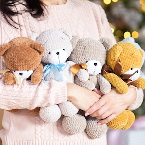 Teddy Bear Crochet Pattern, Bear Crochet Pattern, Amigurumi Teddy Bear Pattern, Bear Crochet Toy, Pattern In English