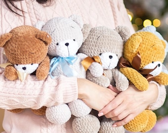 Teddy Bear Crochet Pattern, Bear Crochet Pattern, Amigurumi Teddy Bear Pattern, Bear Crochet Toy, Pattern In English