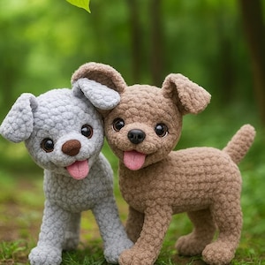 Crochet dog pattern, amigurumi doggie, soft toy crochet dog pattern, puppy crochet pattern