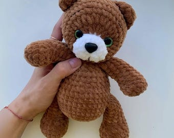Teddy Bear Amigurumi Crochet Pattern: Plush Stuffed Toy (PDF Pattern)