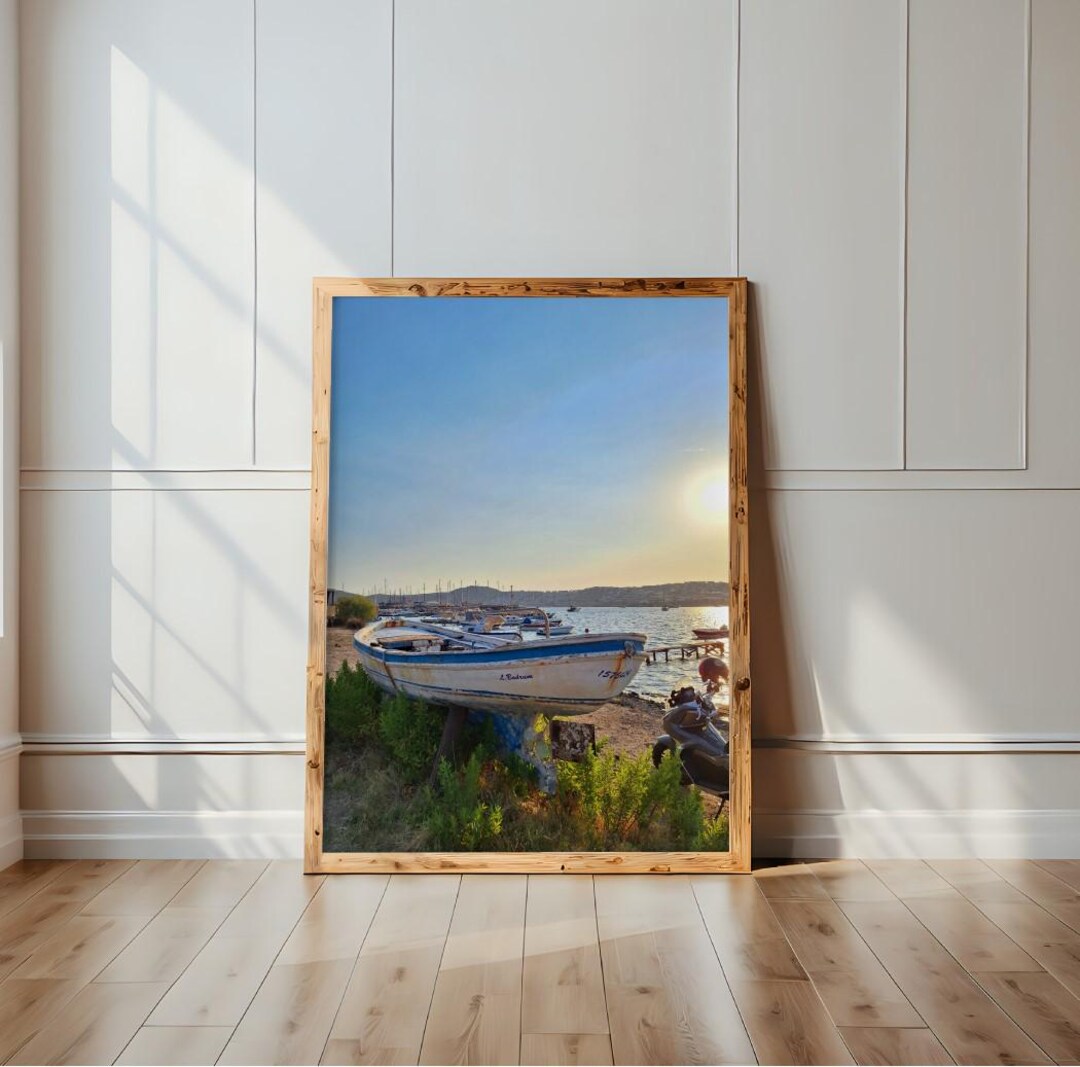 Mediterranean Sea Digital Print Playa Wall Art Coastal Beach Decor ...