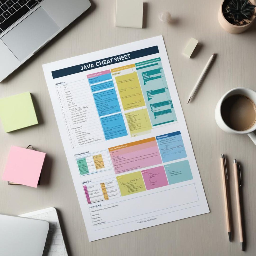 The Ultimate Java PDF Cheat Sheet - Etsy