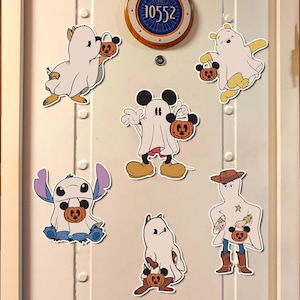 Halloween on the High Seas Disney Cruise Door Magnet, Mickey Ghost Magnets, Mickey & Friends Cruise Magnet, Mickey Halloween Door Magnet