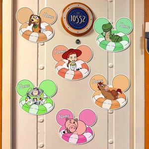 Personalisierte Pixar Toy Story Magnete, Disney Cruise Türmagnete, Mickey Kopf Magnet, Dcl Magnete, Dvc Magnet, Mickey Türmagnet