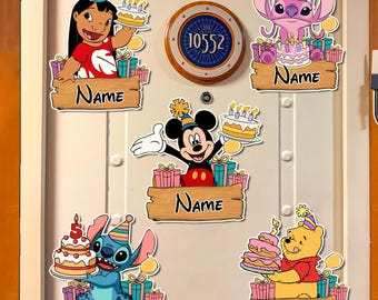 Custom Disney Birthday Magnet, Disney Birthday Decor, Mickey Birthday, Best Birthday Ever, Birthday Girl Boy Magnet,Disneyland Birthday Trip