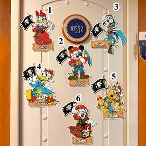 Custom Disney Pirates Cruise Magnet, Yo Ho Yo Ho A Pirate&#39;s Life For Me, Pirates of the Caribbean, Micke Pirates Magnet, Stateroom Door