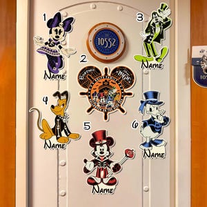 Custom Disney Cruise Halloween Magnet, Halloween on the High Seas, Disney 2025 Cruise Magnet, Cruise Line Magnet, Cruise Door Decor