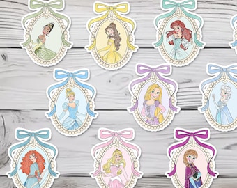 Disney Princess Coquette Bow Magnet, Princess Side Door Decor, Disney Cruise Door, Elsa Anna Belle, Pink Bow Princess Magnet, Magic Kingdom