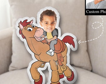 Almohada personalizada de Tiro al Blanco de Toy Story, almohada infantil con foto personalizada, almohada de Tiro al Blanco de Disney, almohada 3D fea, almohada con forma, decoración de peluche