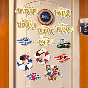 Benutzerdefinierte Disney Cruise Magnet, Disney Cruise Türmagnet, Schiff Name Türmagnet, Mickey Captain Magnet, Disney Wish, Disney Fantasy