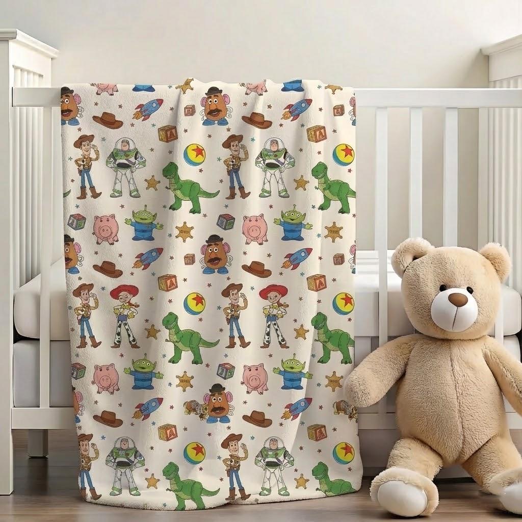 Housse De Selle Polaire TOY STORY - Taille Unique, Neuve
