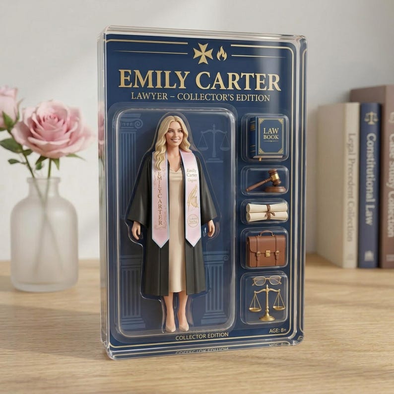 Custom Lawyer Graduation 2026 Acrylic Plaque, Personalized Attorney Gift, Law School Graduation Keepsake, Legal Theme Acrylic Block image 2